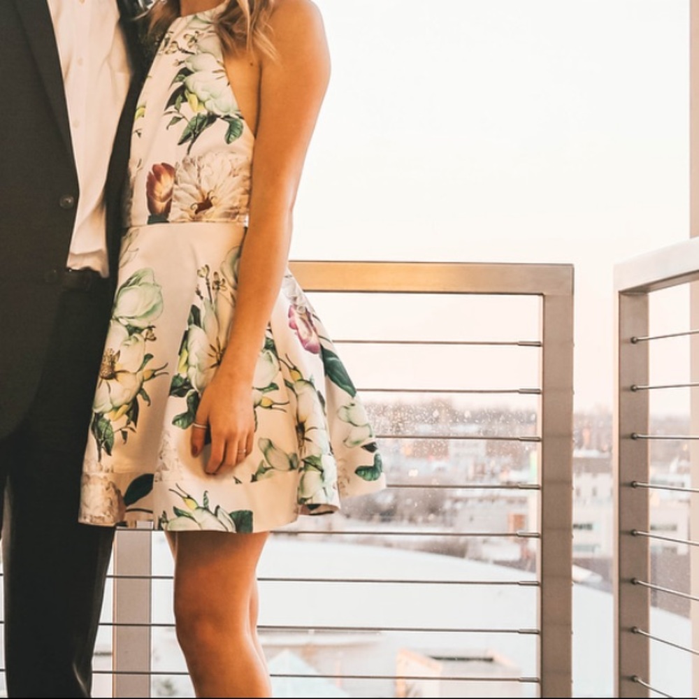 Floral formal dress